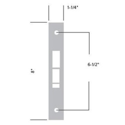 Sargent 82-0087 - 8200 Mortise Lock Outside Front Plate-1-1/4'